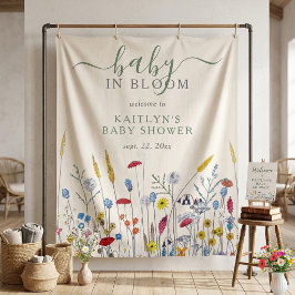 Tapiz Baby in Bloom Wildflower Meadow Baby Shower