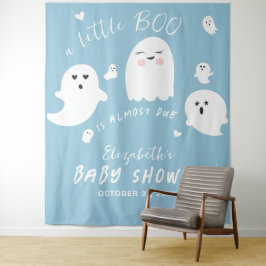 Tapiz Baby Shower Blue Ghost Halloween Boy
