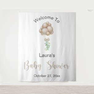 Tapiz Baby Shower de Beige Balloons