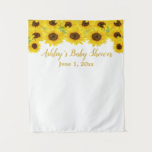 Tapiz Baby Shower de girasol para su Photo Booth Prop