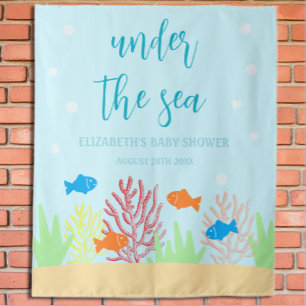 Tapiz Baby Shower de Sea Life