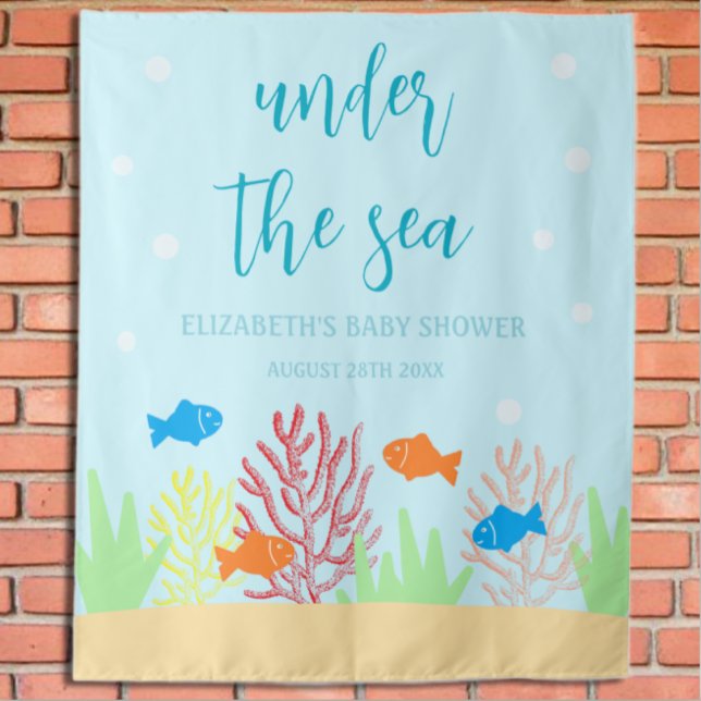Tapiz Baby Shower de Sea Life (Subido por el creador)