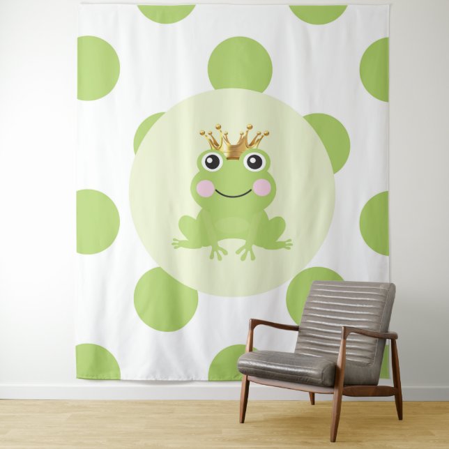 Tapiz Baby Shower de Storybook Fairy Tale Frog Prince (In situ)