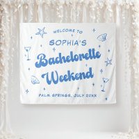Bachelorette Blue Beach Coastal Retro Beach