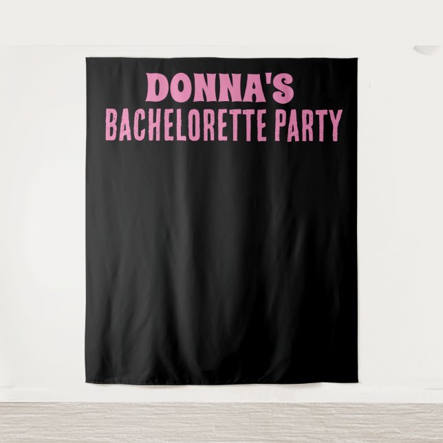 TAPIZ BACHELORETTE PARTY BACKDROP PERSONALIZADO TAPESTRY (Anverso)