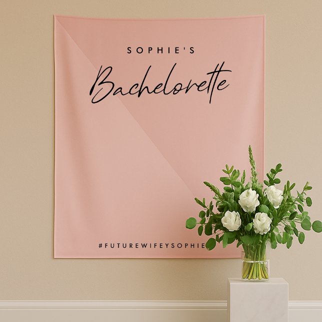 Tapiz Bachelorette Peach Pink | Fondo Fotográfico Minima (Subido por el creador)