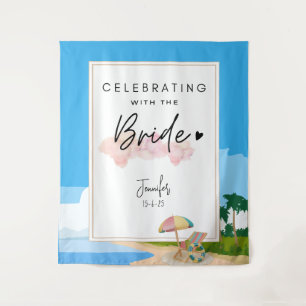 Tapiz Bachillerato de playa de fondo para el Fiesta de H