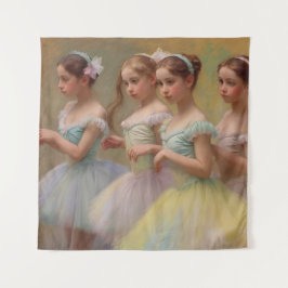 Tapiz Bailarinas en el estilo de Degas en tonos suaves