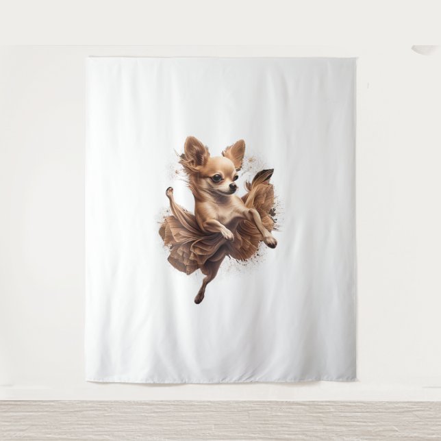 Tapiz Baile bailando ballet de Chihuahua (Anverso)