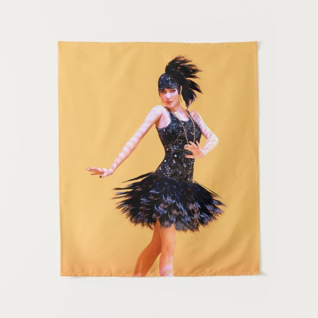 Tapiz Baile Flapper Vintage (Anverso)
