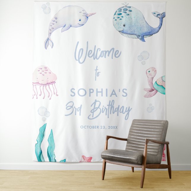 Tapiz Bajo el Mar Cumpleaños 3 (In situ)