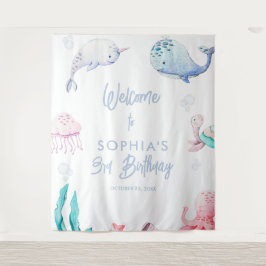 Tapiz Bajo el Mar Cumpleaños número 3