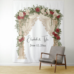 Tapiz Bajo el telón de fondo del Boda del Arco besado po