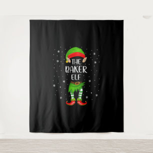Tapiz Baker Elf Xmas Fiesta Navidades familiares coincid