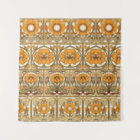 Baldosa cerámica: estilo Art Nouveau.