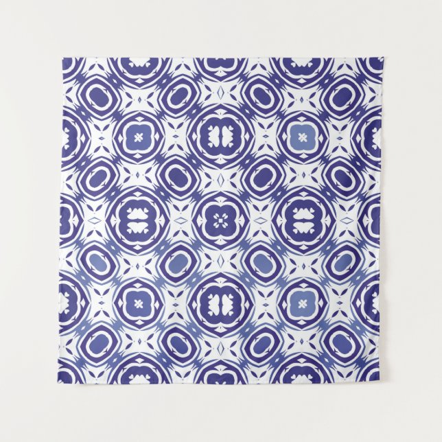 Tapiz Baldosas de azulejo de época portuguesa. Diseño mí (Anverso)