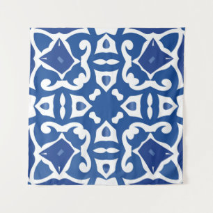 Tapiz Baldosas de cerámica azulejo portugal. Viñeta sin 