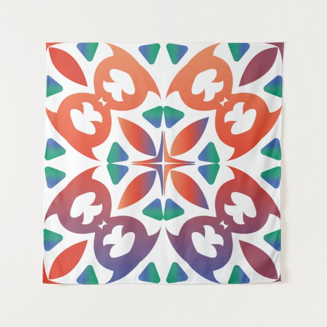 Tapiz Baldosas ornamentadas antiguas talavera méxico. De (Anverso)