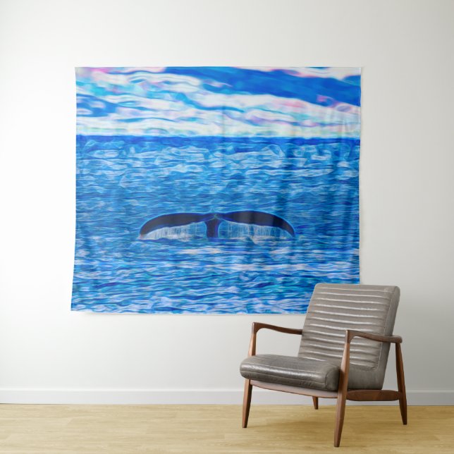 Tapiz Ballena Deep Blue Ocean Coastal (In situ (horizontal))