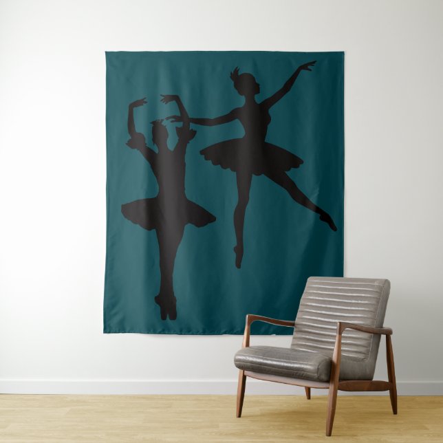 Tapiz Ballerinas Fondo Oscuro (In situ)