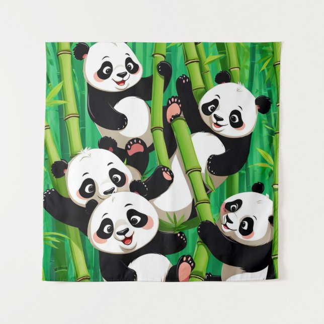 Tapiz Bamboo Panda (Anverso)