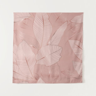 Tapiz Banana, hojas de palma: cobre brillante.