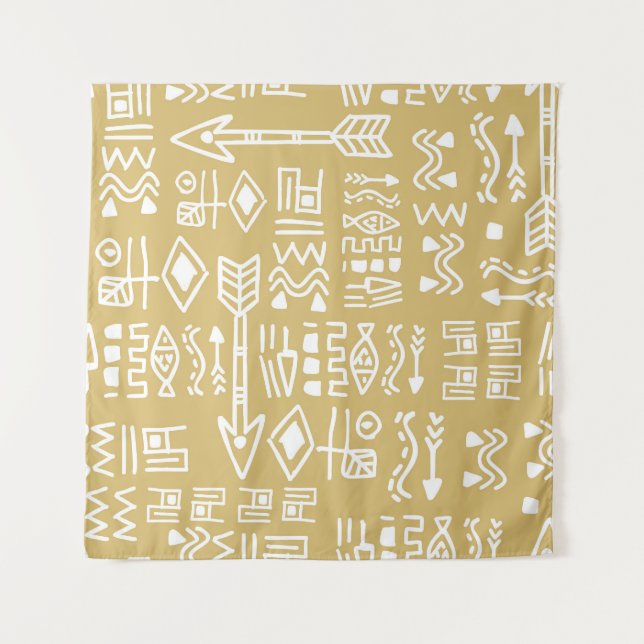 Tapiz Bandas tribales africanas: el egipcio bohemio sin  (Anverso)