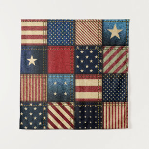Tapiz Bandera Americana, Patrón sin problemas.