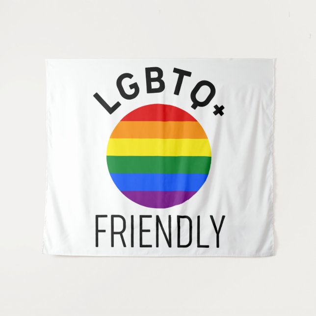 Tapiz bandera amistosa de lgbtq símbolo de esperanza de  (Anverso (horizontal))