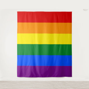 Tapiz Bandera arcoiris del clásico orgullo gay LGBTQ