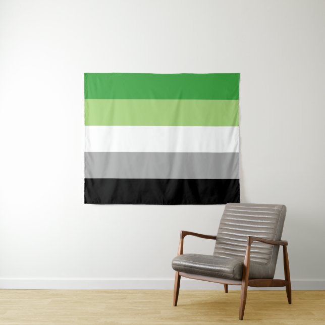 Tapiz Bandera Arromántica 50 x 60 (In situ (horizontal))
