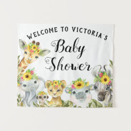 Tapiz Bandera Baby Shower Sunflower Backdrop S