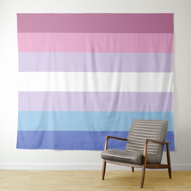 Tapiz Bandera bisexual extra grande LGBT (In situ (horizontal))