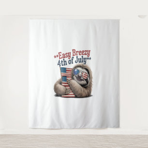 Tapiz Bandera de abrazo eslovaco 4 de julio