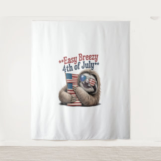 Tapiz Bandera de abrazo eslovaco 4 de julio