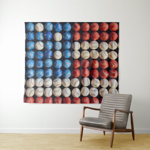 Tapiz Bandera de Béisbol Americana