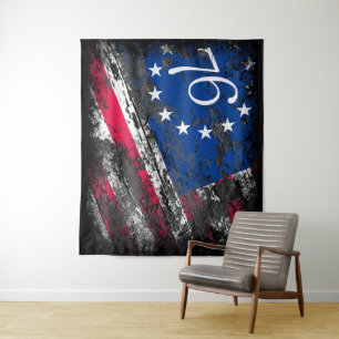 Tapiz Bandera de Betsy Ross 1776 Patriótica 4 de julio