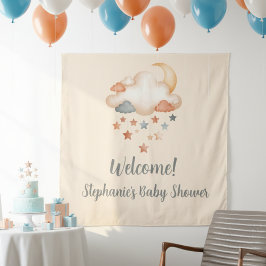 Tapiz Bandera de bienvenida para baby shower - Lona deco