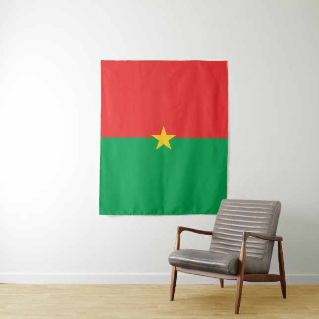Tapiz Bandera de Burkina Faso (In situ)