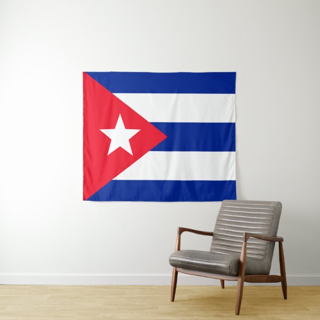 Tapiz Bandera de Cuba (In situ (horizontal))