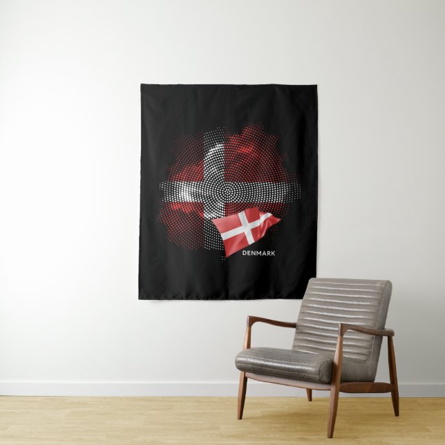 Tapiz bandera de Dinamarca (In situ)