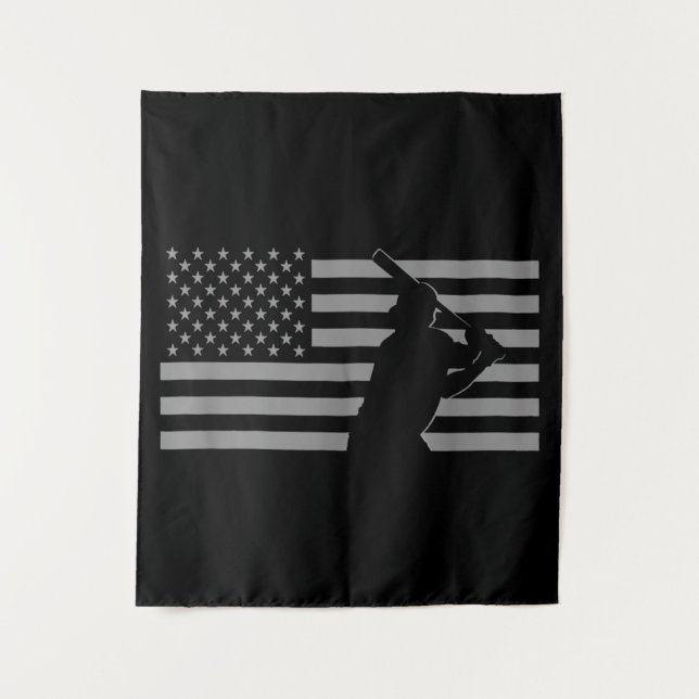 Tapiz Bandera de Estados Unidos de Béisbol (Anverso)