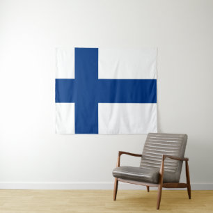 Tapiz Bandera de Finlandia Blue Cross Suomi