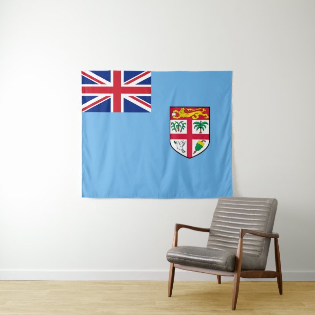 Tapiz Bandera de Fiyi (In situ (horizontal))