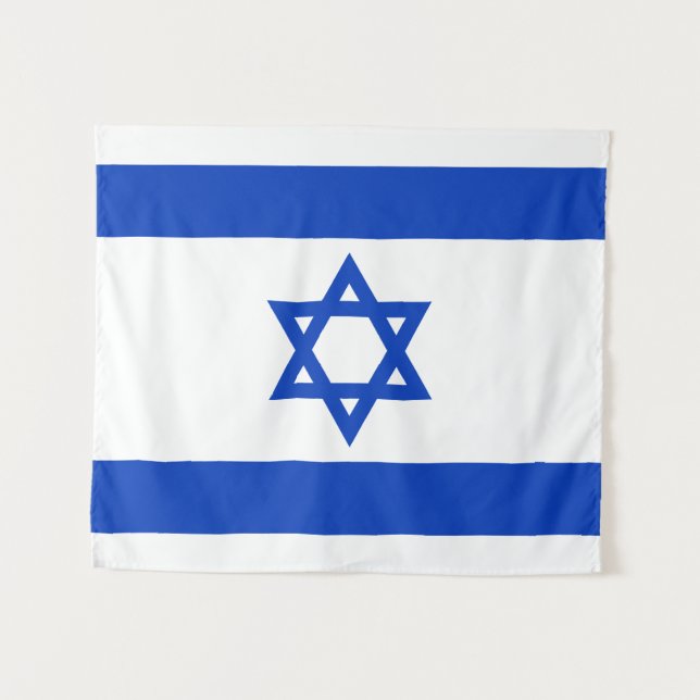 Tapiz Bandera de Israel (Anverso (horizontal))