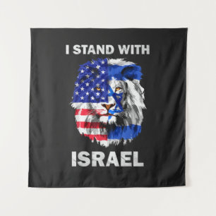 Tapiz Bandera de Israel y Estados Unidos León _ Me mante