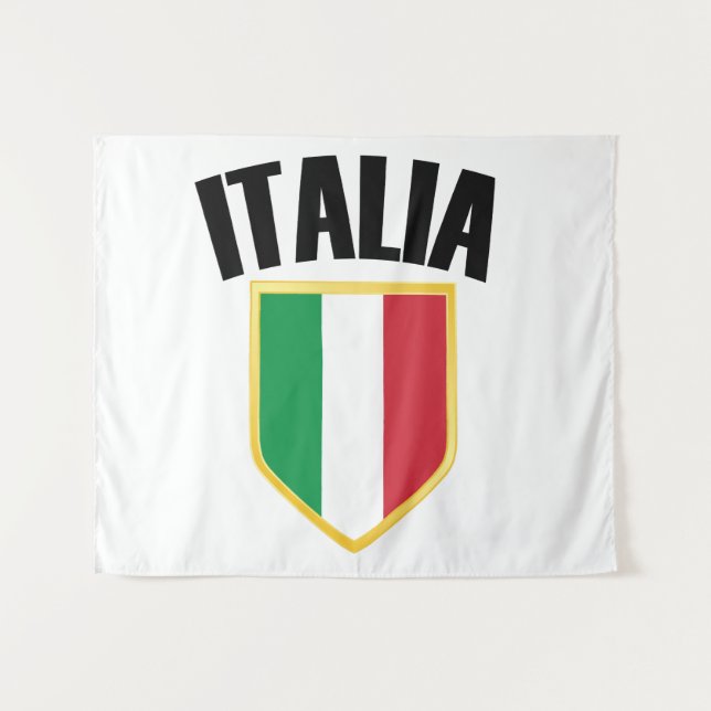 Tapiz Bandera de Italia Escudo (Anverso (horizontal))
