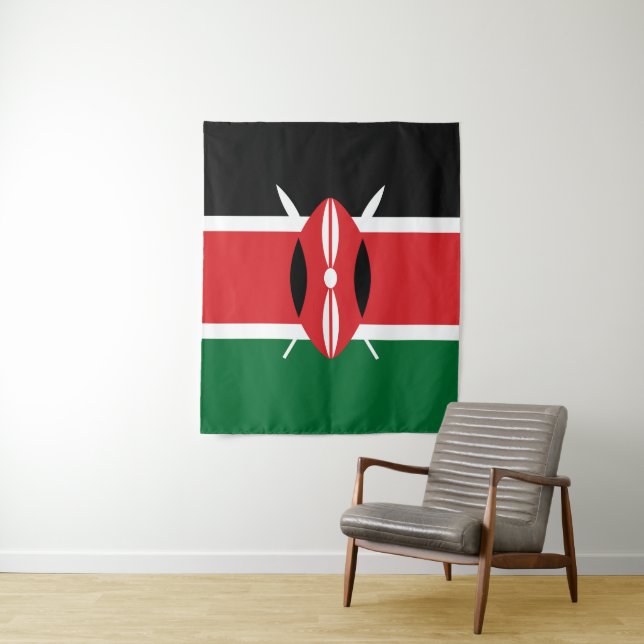 Tapiz Bandera de Kenia (In situ)