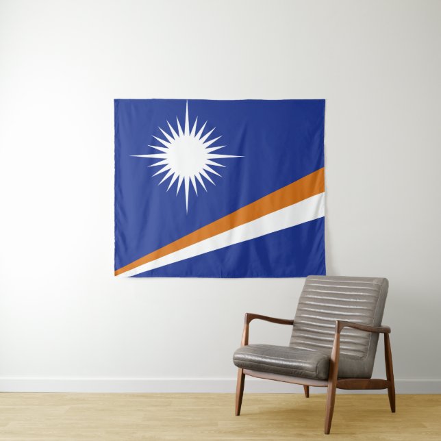 Tapiz Bandera de las Islas Marshall (In situ (horizontal))