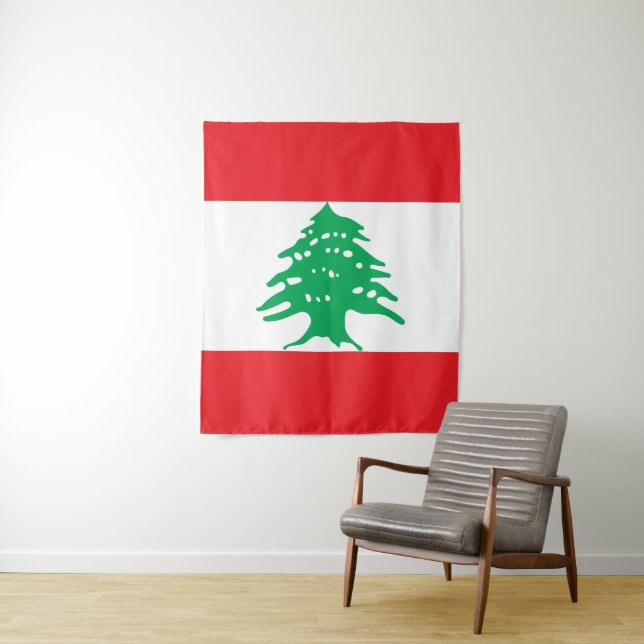 Tapiz bandera de Líbano (In situ)